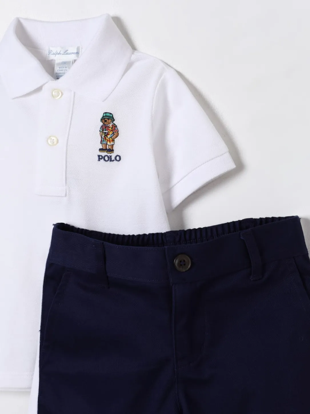 Completo in cotone con logo Polo Ralph Lauren