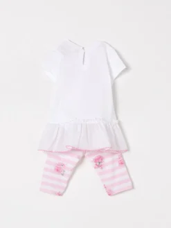 Coordinato 2 pezzi in cotone floreale Monnalisa