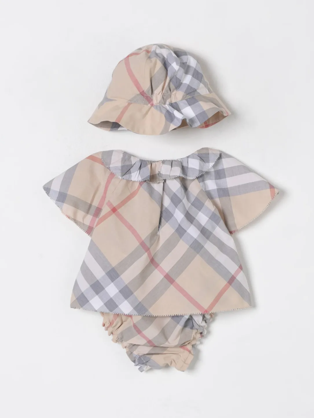Coordinato 3 pezzi in cotone vintage check Burberry
