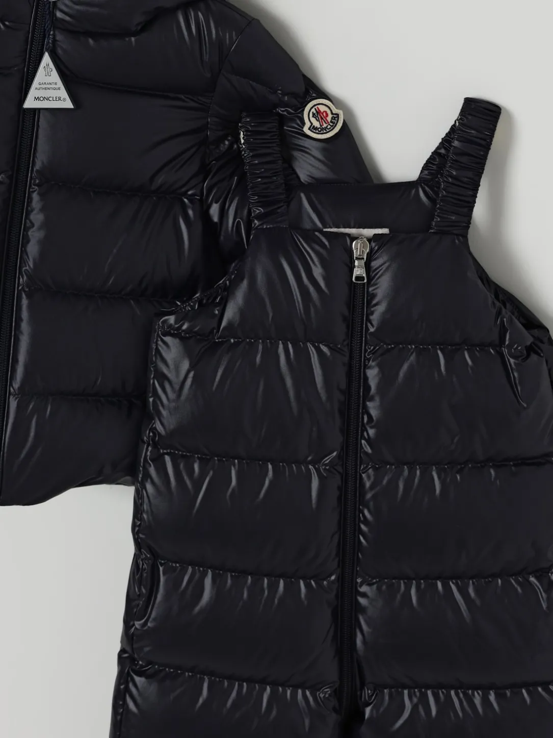 Coordinato da sci in nylon imbottito Moncler