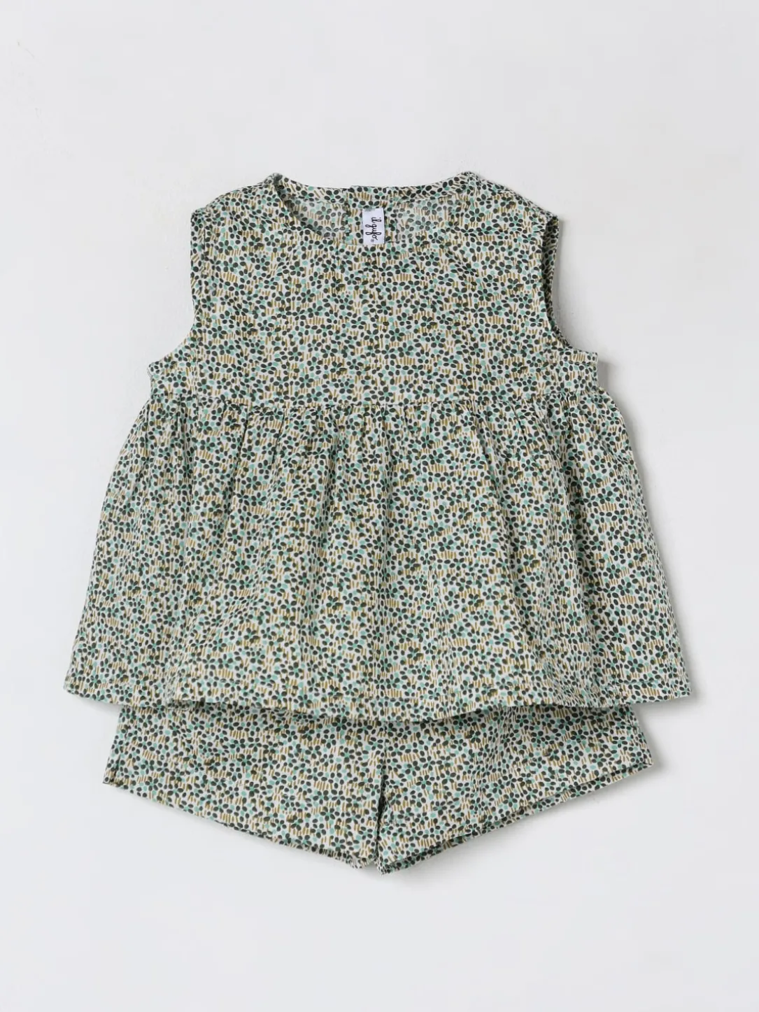 Coordinato in cotone a fantasia floreale