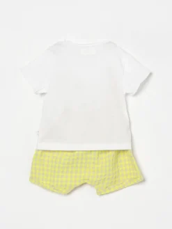 Coordinato in cotone a quadretti Teddy & Minou