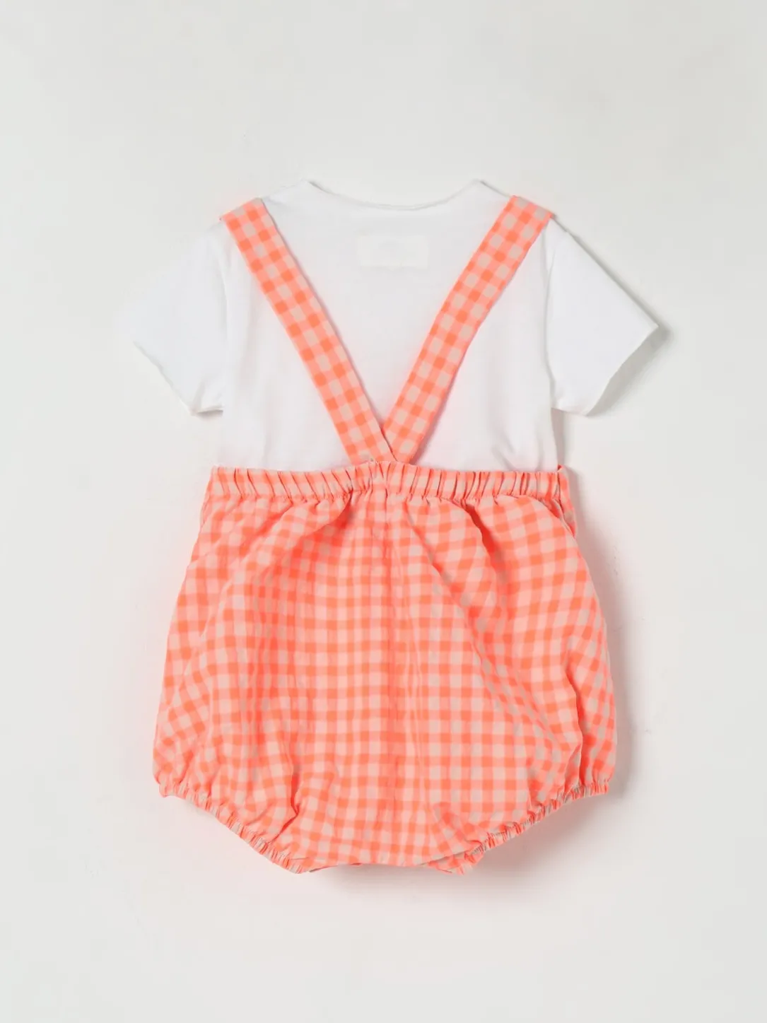 Coordinato in cotone a quadretti Teddy & Minou