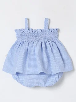 Coordinato in cotone a righe Teddy & Minou