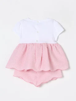 Coordinato in cotone a righe Il Gufo