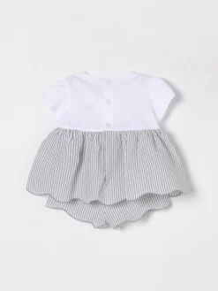 Coordinato in cotone a righe Il Gufo