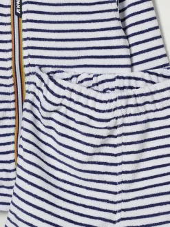 Coordinato in cotone a righe K-way