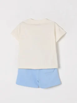 Coordinato in cotone con stampa logo Kenzo Kids