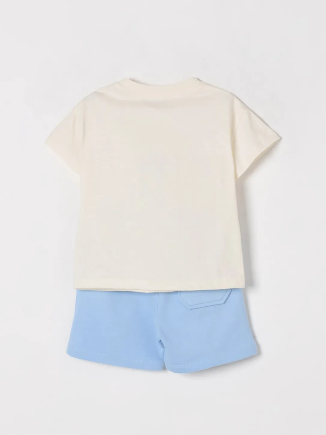 Coordinato in cotone con stampa logo Kenzo Kids