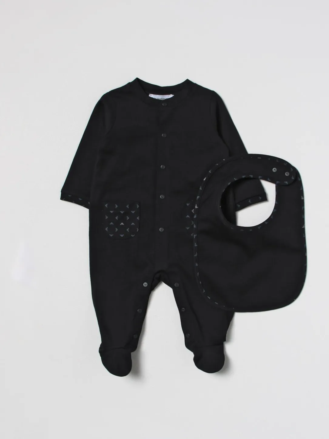 Coordinato in cotone con logo Emporio Armani