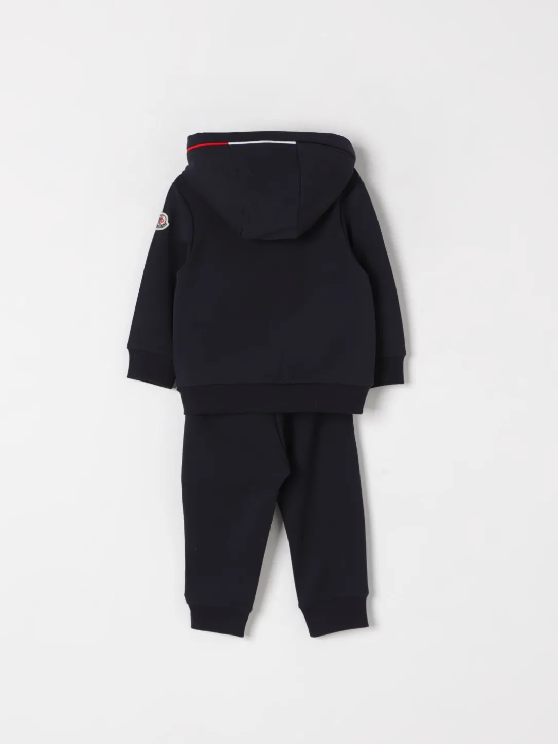 Coordinato in cotone con logo Moncler