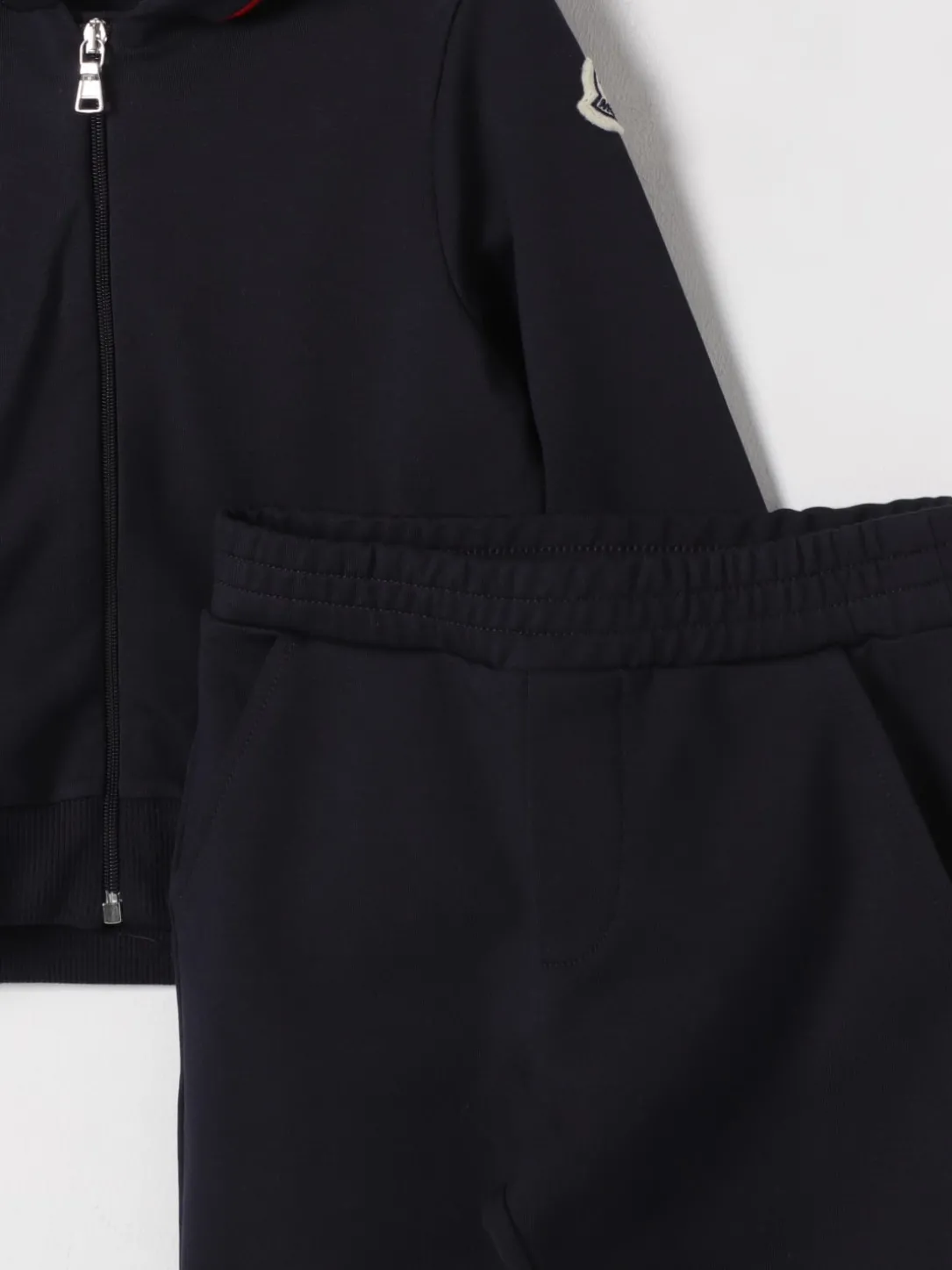 Coordinato in cotone con logo Moncler