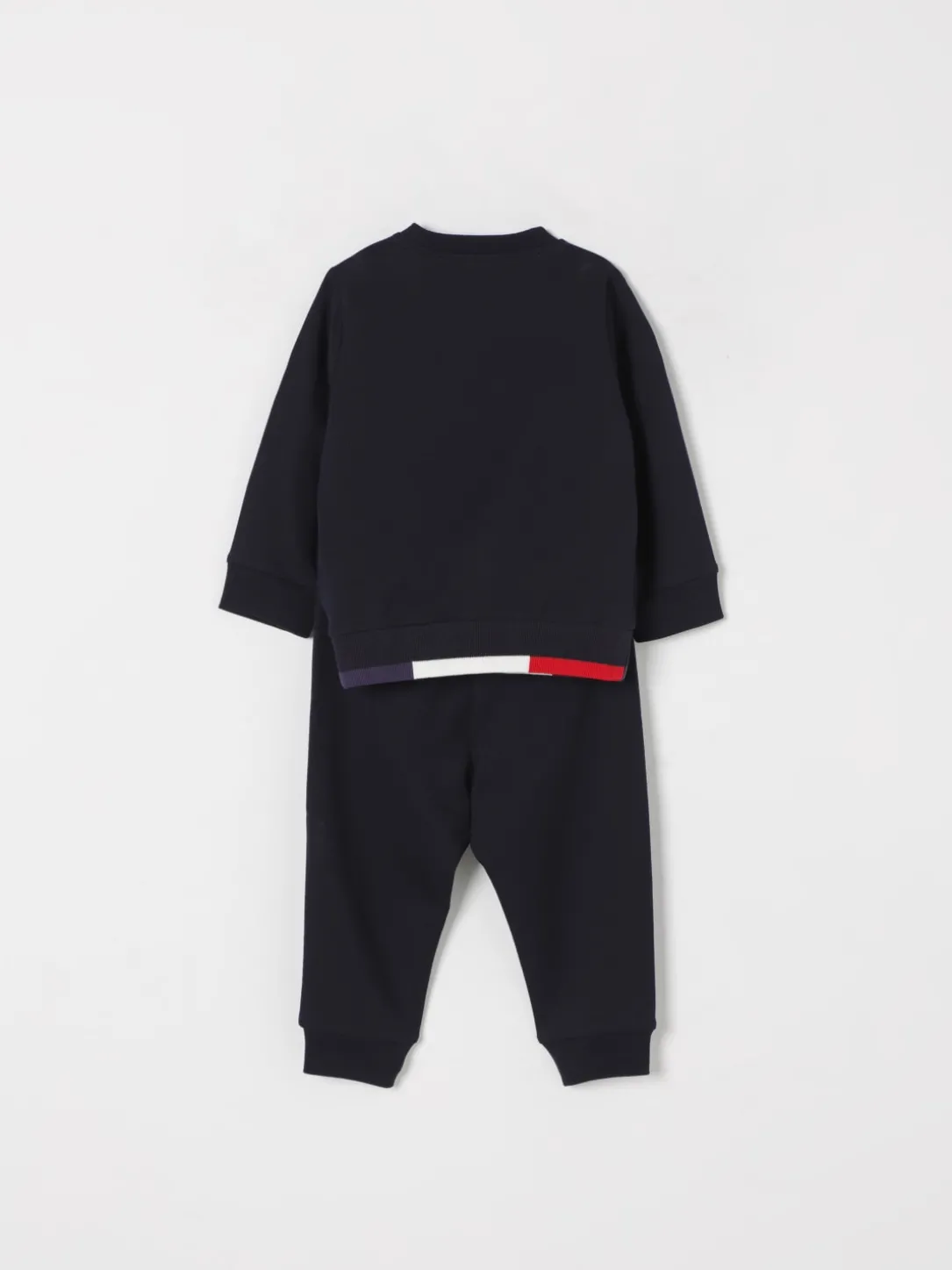 Coordinato in cotone con logo Moncler