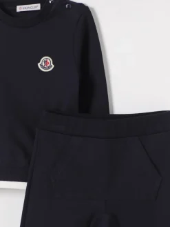 Coordinato in cotone con logo Moncler