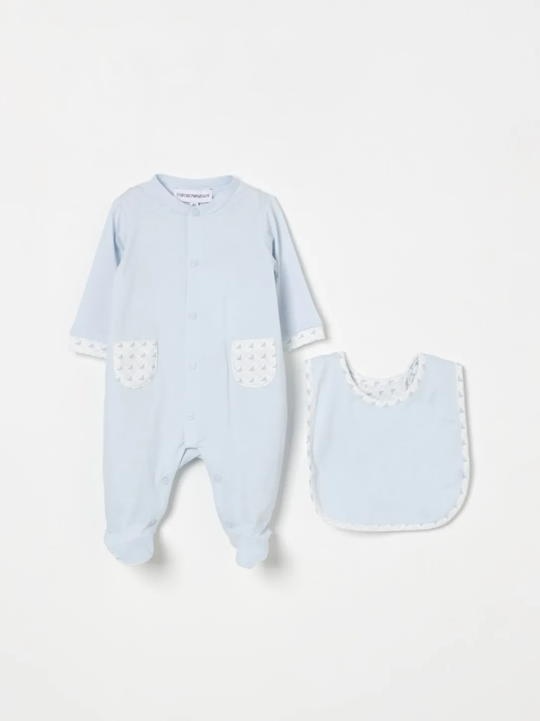 Coordinato in cotone con logo Emporio Armani