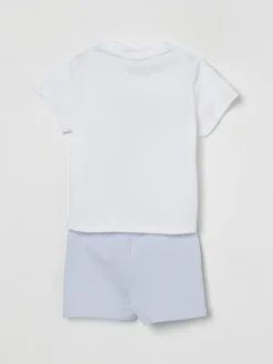 Coordinato in cotone con logo Boss