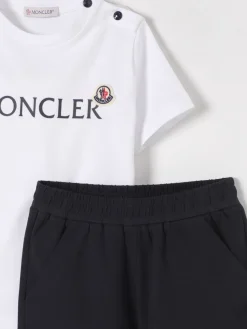 Coordinato in cotone con logo Moncler