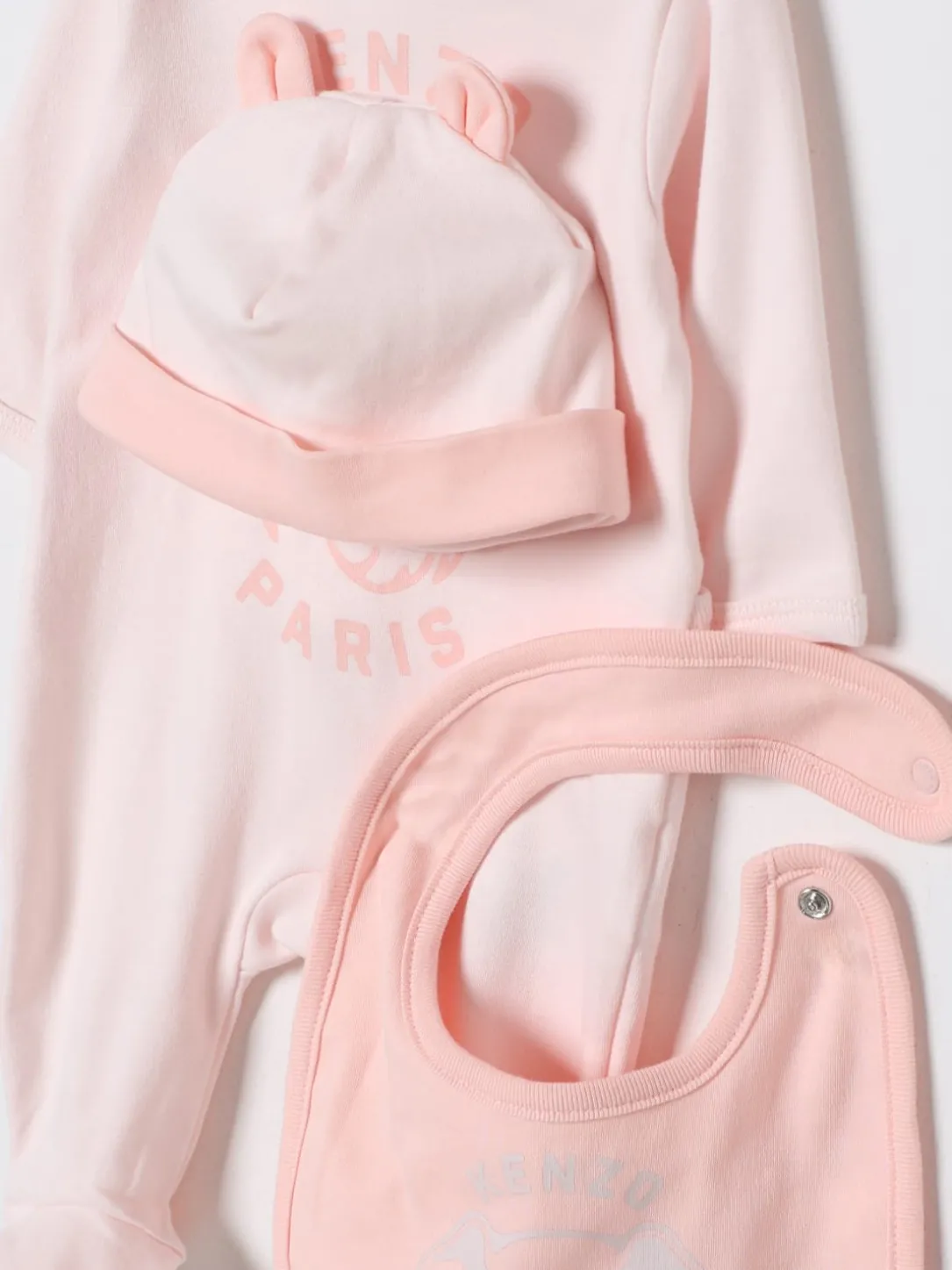 Coordinato in cotone con logo Kenzo Kids