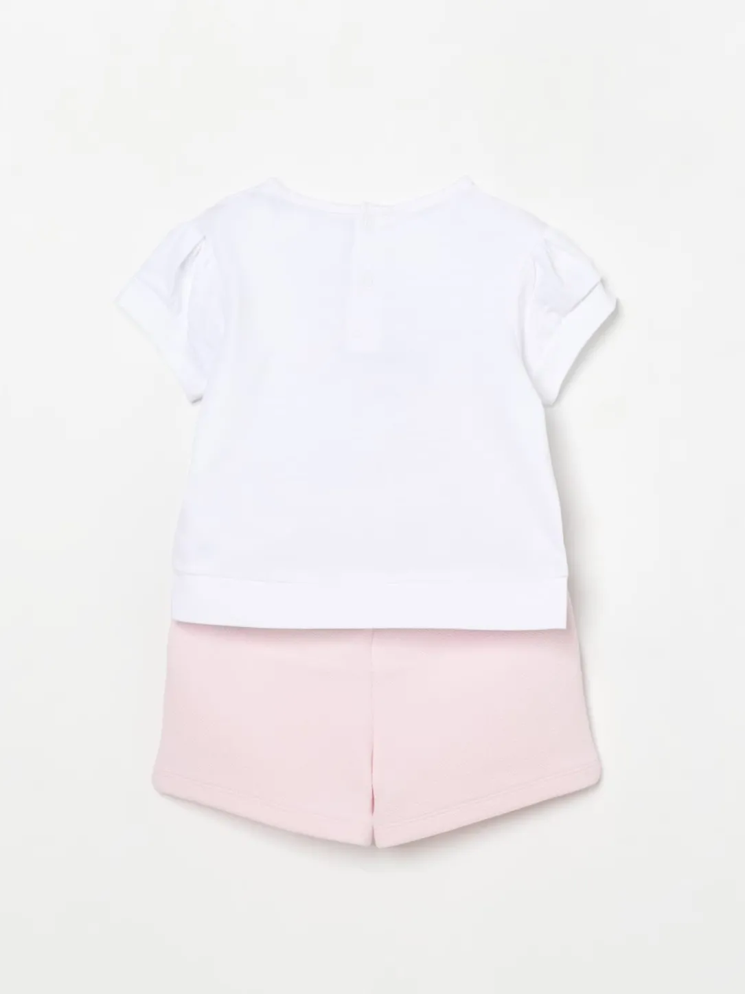 Coordinato in cotone con stampa logo Karl Lagerfeld Kids