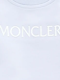 Coordinato in cotone con logo Moncler