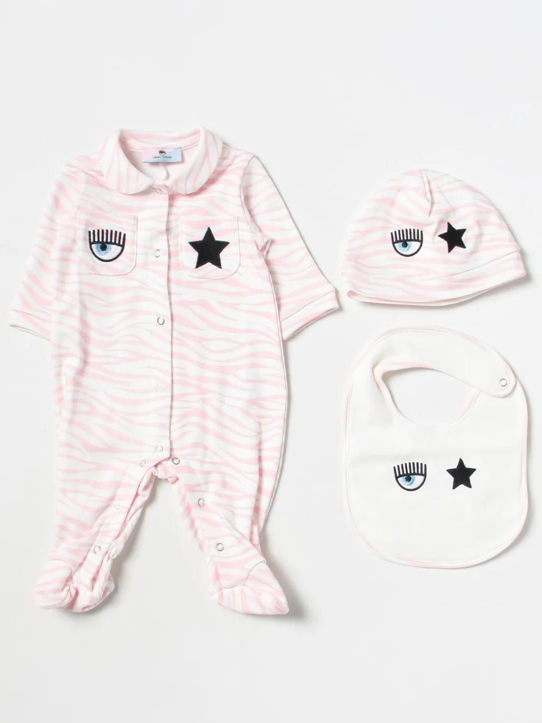 Coordinato in cotone con logo Chiara Ferragni