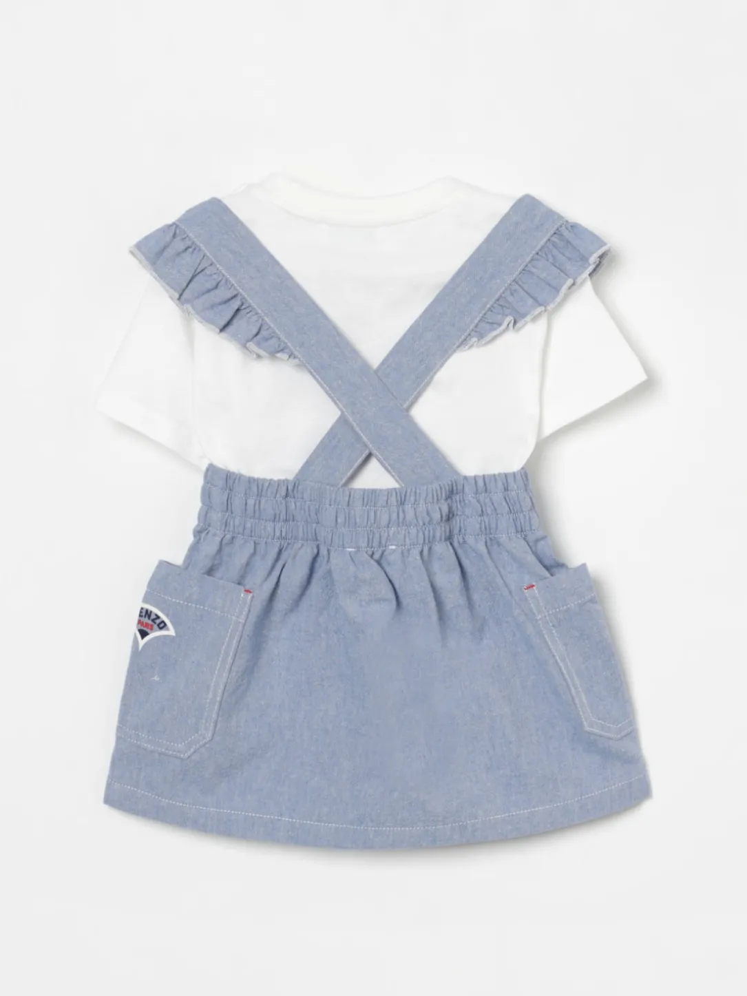 Coordinato in cotone con logo Kenzo Kids
