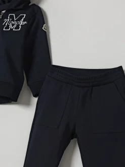 Coordinato in cotone con logo Moncler