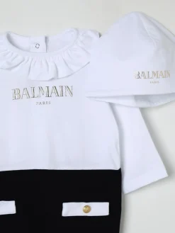 Coordinato in cotone con cappello Balmain