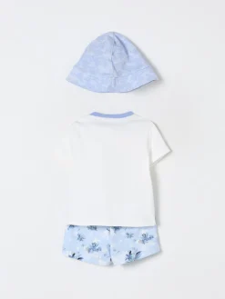 Coordinato in cotone con stampa logo Kenzo Kids
