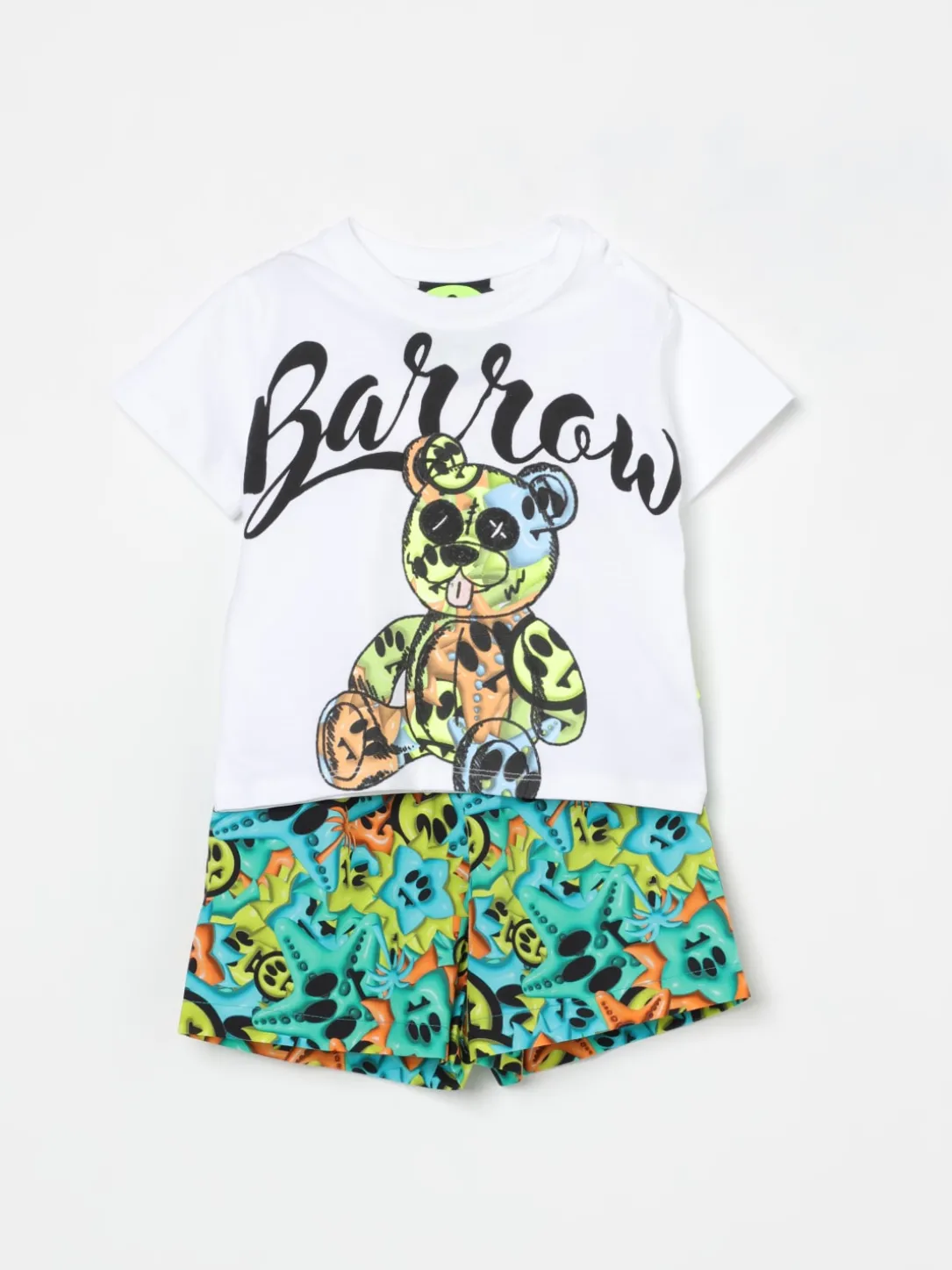 Coordinato in cotone con stampa Bear Barrow Kids