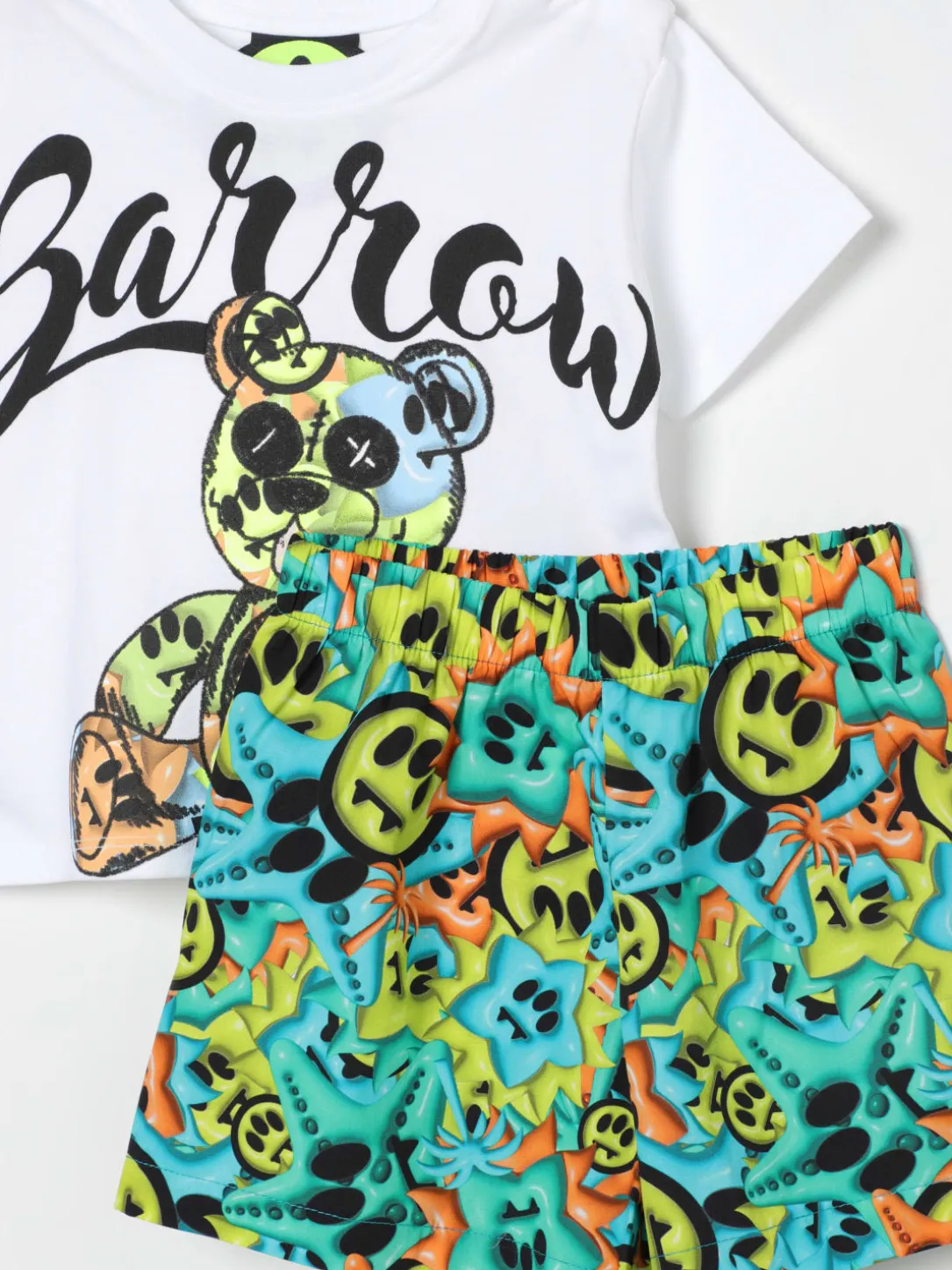 Coordinato in cotone con stampa Bear Barrow Kids