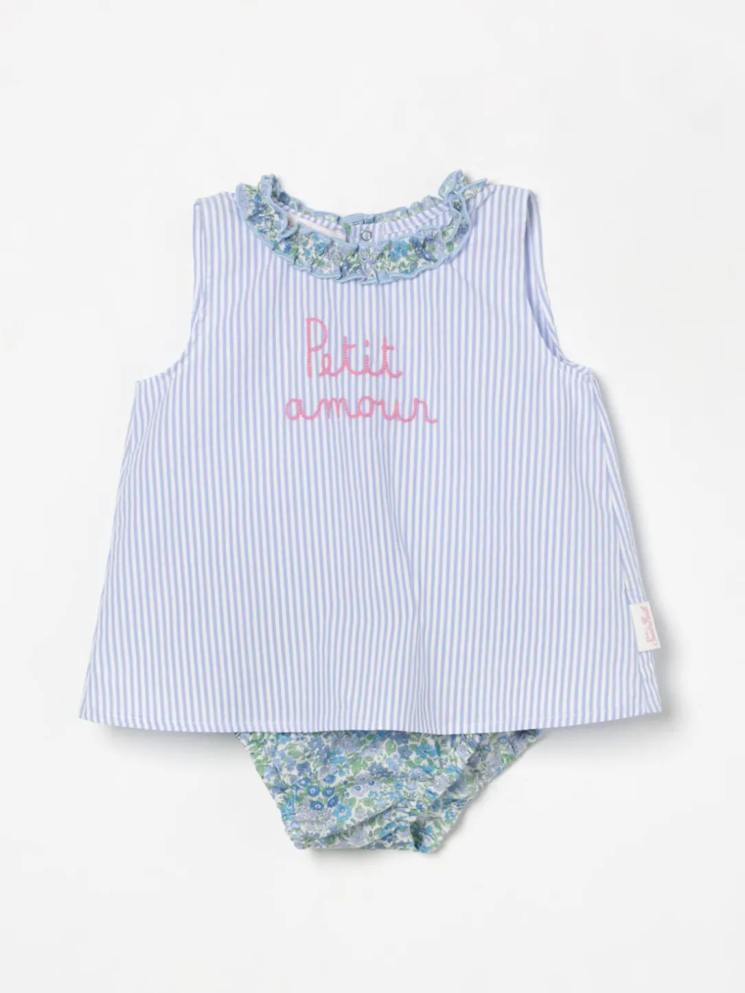 Coordinato in cotone con slogan Mc2 Saint Barth