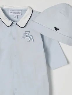 Coordinato in cotone con logo Emporio Armani