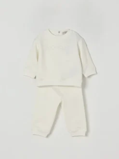 Coordinato in cotone con logo Moncler