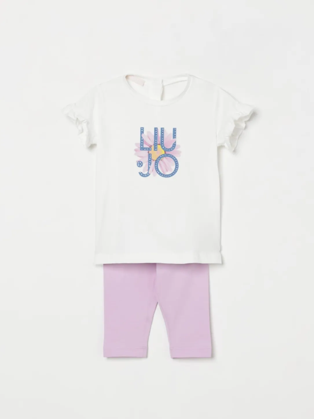 Coordinato in cotone con logo Liu Jo