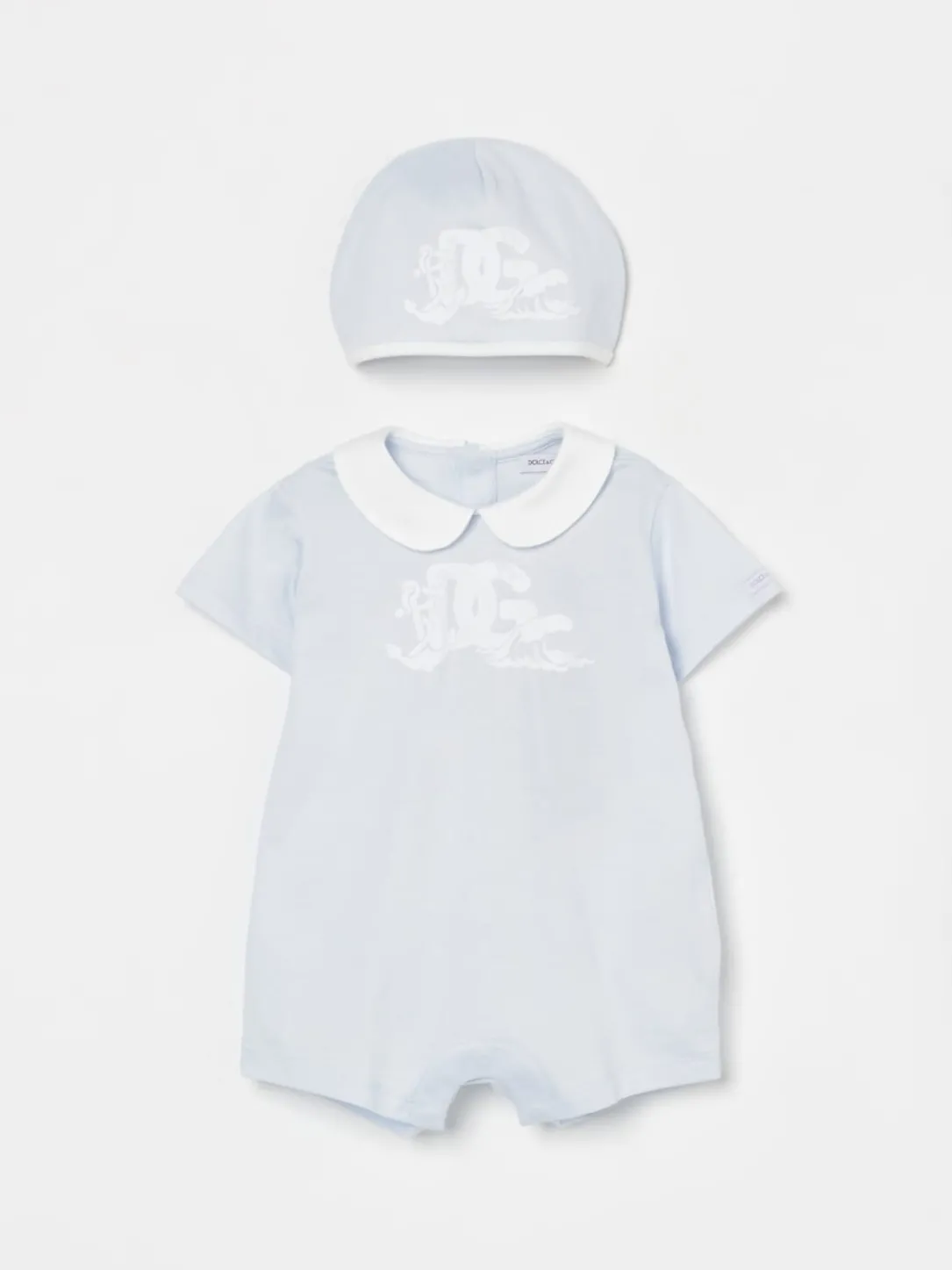 Coordinato in cotone con logo Dolce & Gabbana