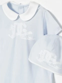 Coordinato in cotone con logo Dolce & Gabbana