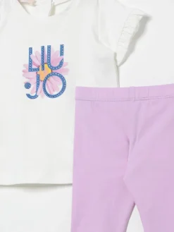 Coordinato in cotone con logo Liu Jo