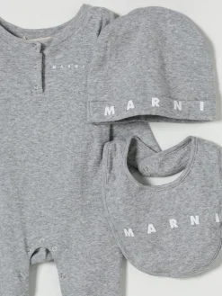 Coordinato in cotone con logo Marni