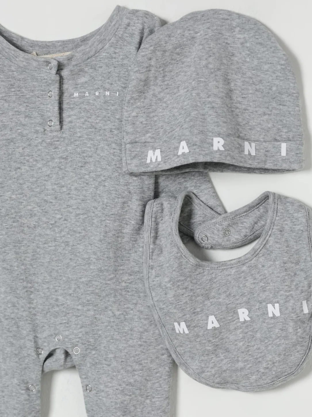 Coordinato in cotone con logo Marni