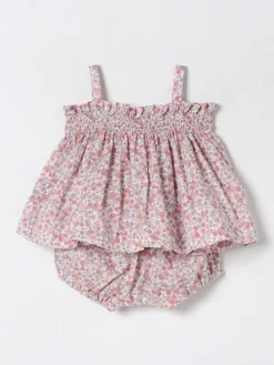 Coordinato in cotone floreale Teddy & Minou