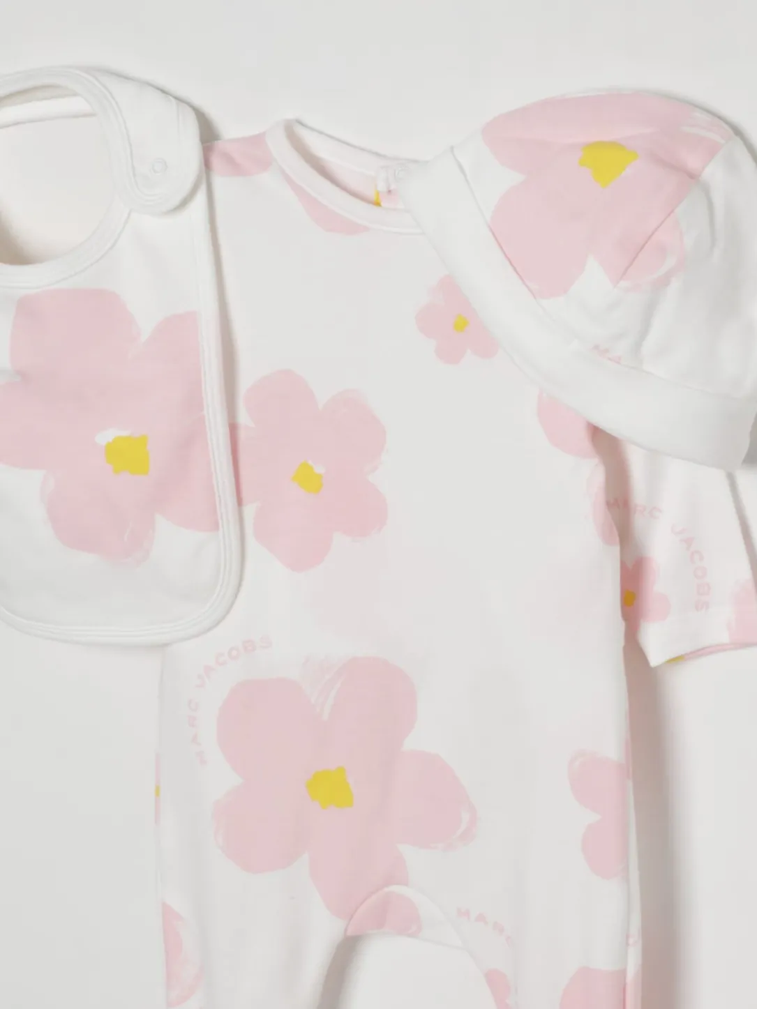 Coordinato in cotone floreale Little Marc Jacobs