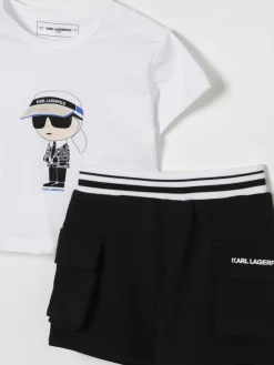 Coordinato in cotone Karl Lagerfeld Kids