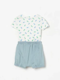 Coordinato in cotone organico con logo Bobo Choses