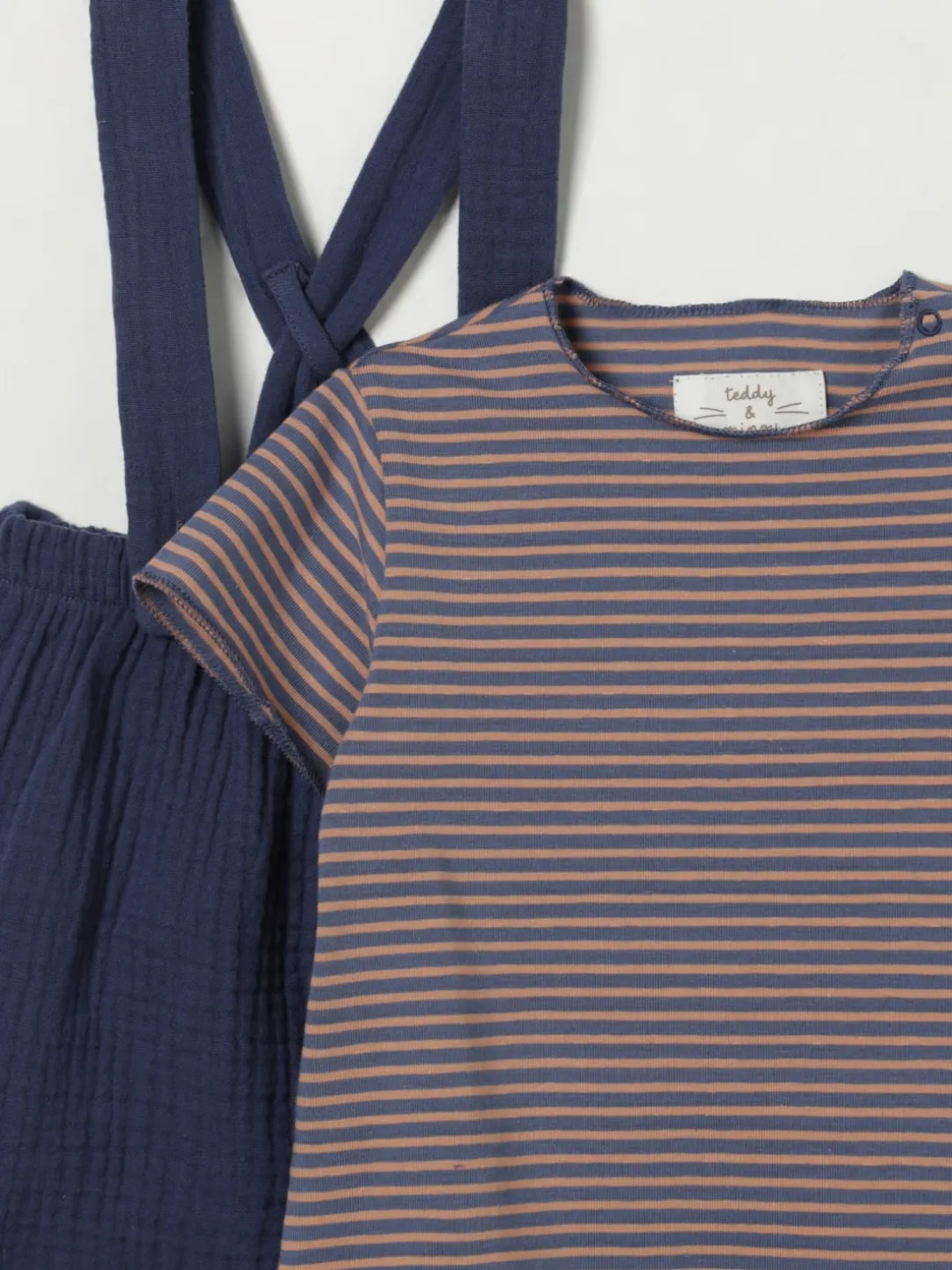 Coordinato in cotone Teddy & Minou