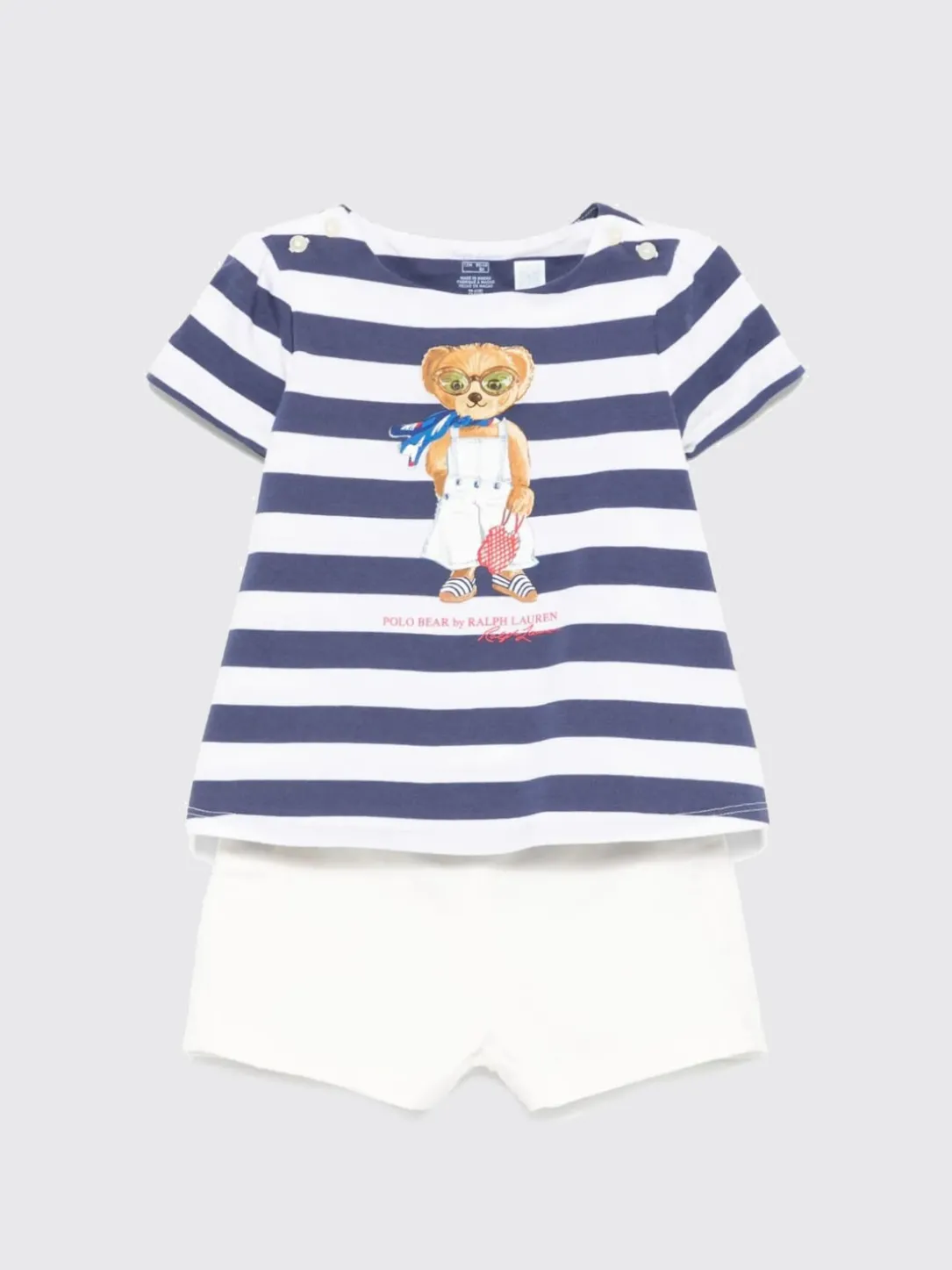 Coordinato in cotone Teddy Polo Ralph Lauren