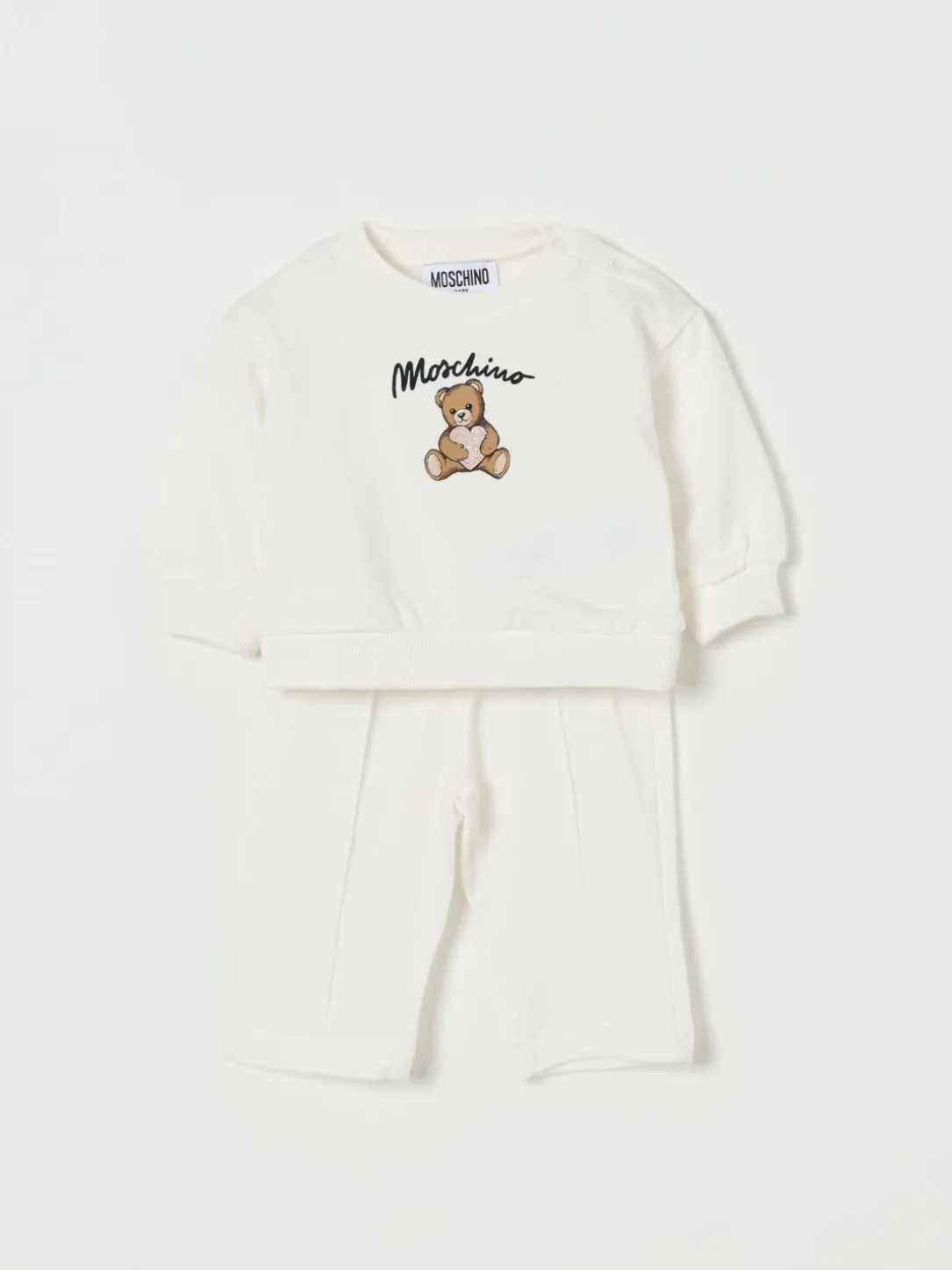 Coordinato in cotone Teddy Moschino