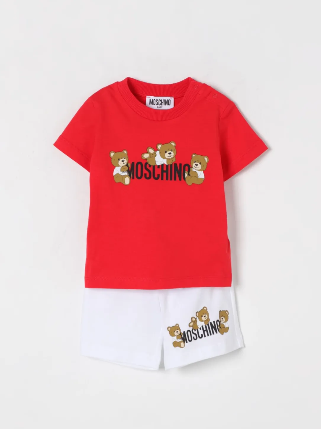 Coordinato in cotone Teddy Toy Moschino