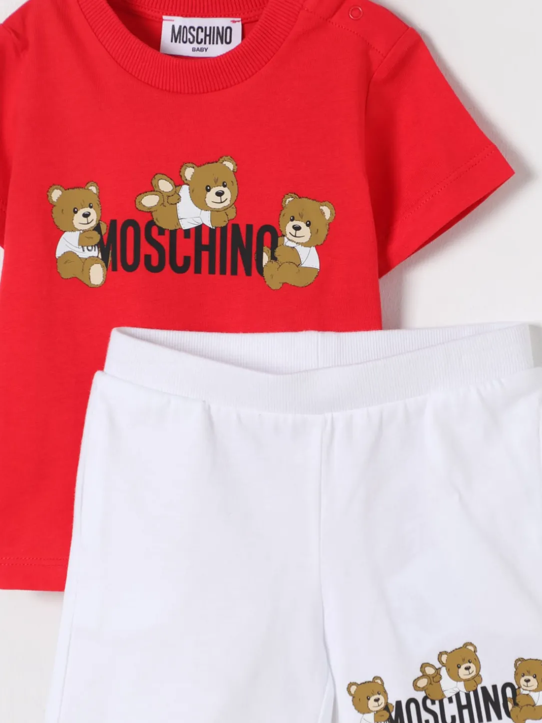 Coordinato in cotone Teddy Toy Moschino