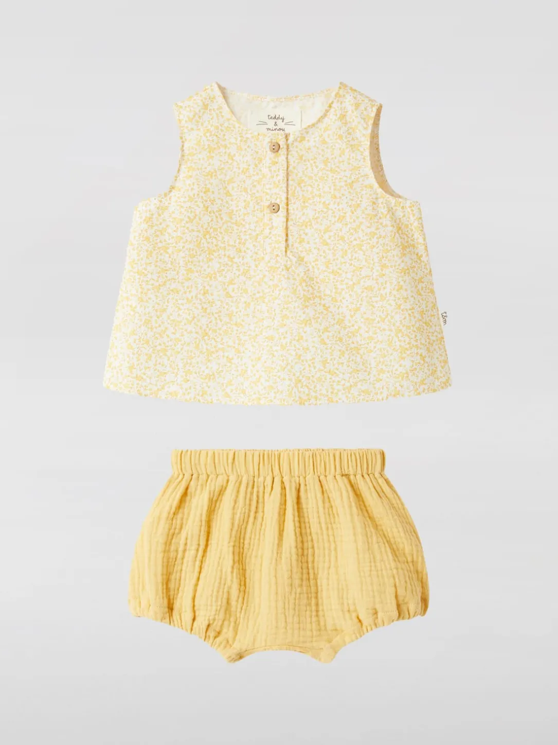 Coordinato in cotone Teddy & Minou